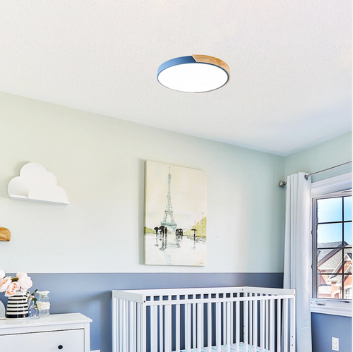 Plafón LED Cerchio Azul