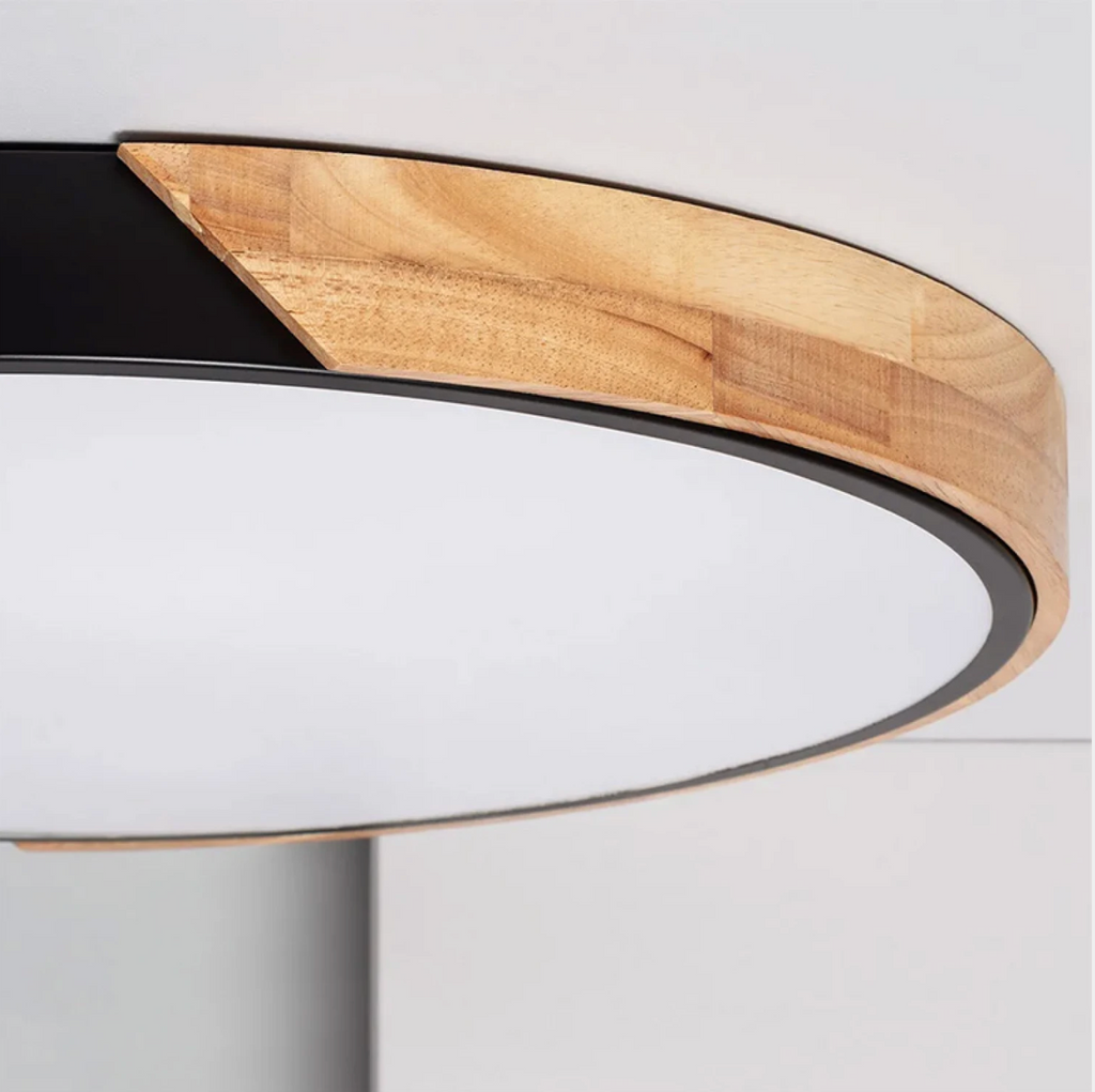 Plafón LED Cerchio Negro