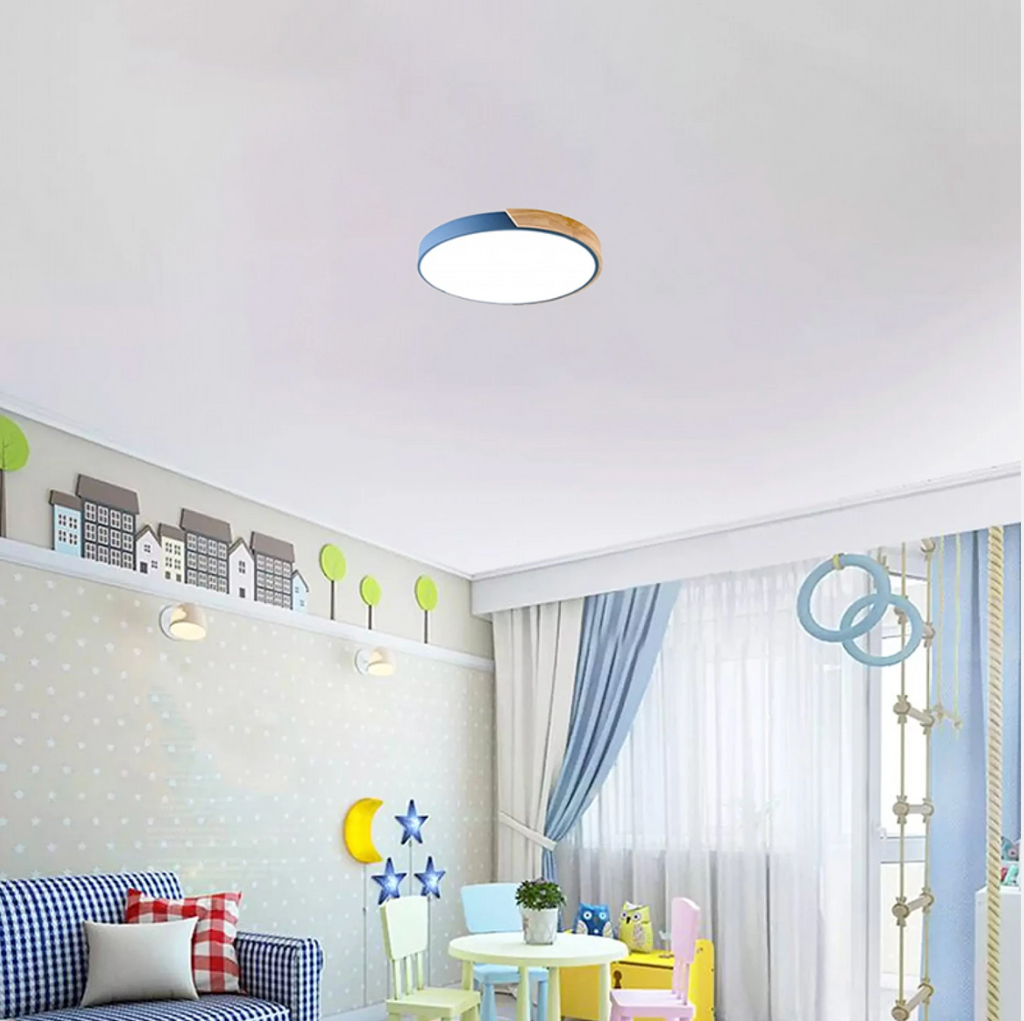 Plafón LED Cerchio Azul