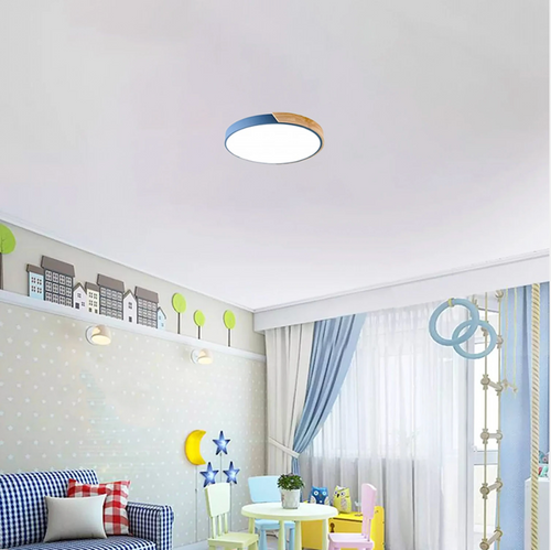 Plafón LED Cerchio Azul