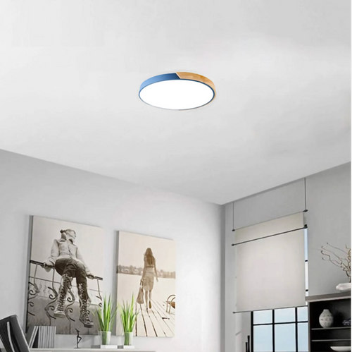 Plafón LED Cerchio Azul