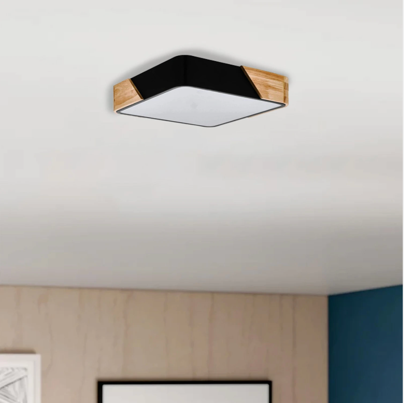 Plafón LED Cerchio Cuadrado