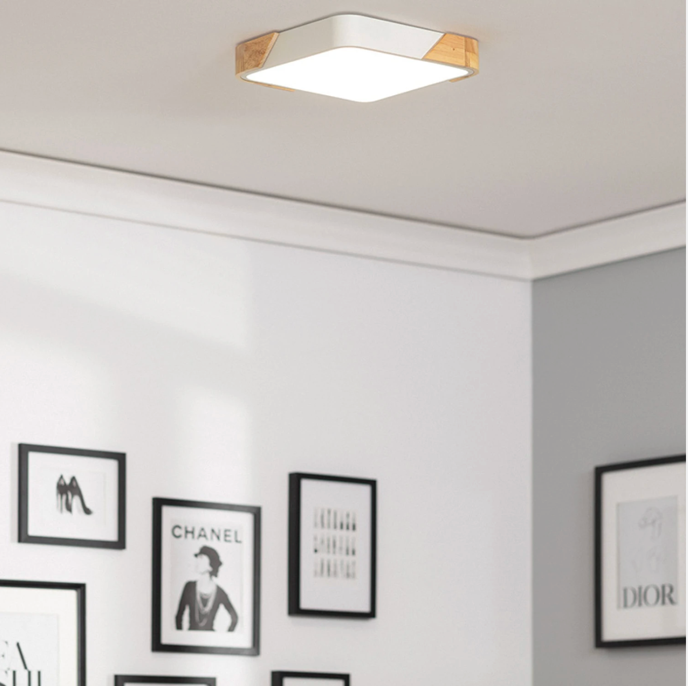 Plafón LED Cerchio Cuadrado