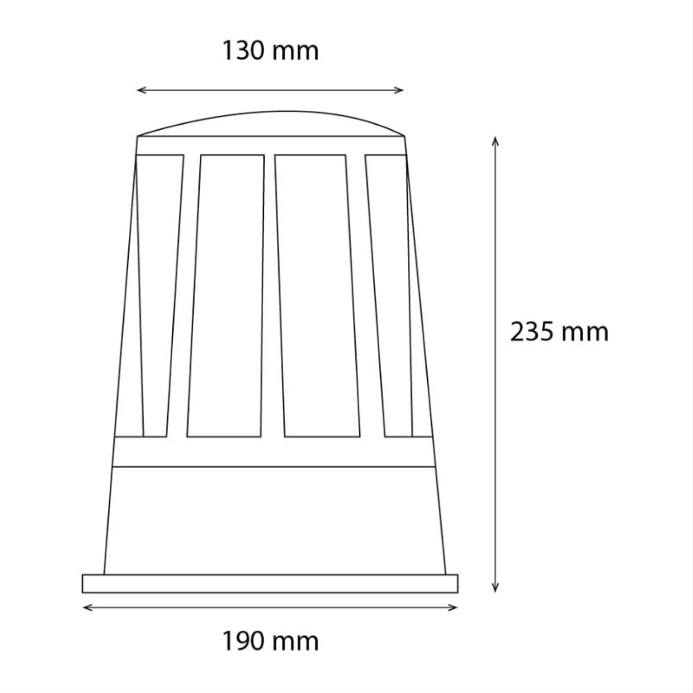 Bolardo de Piso Exterior