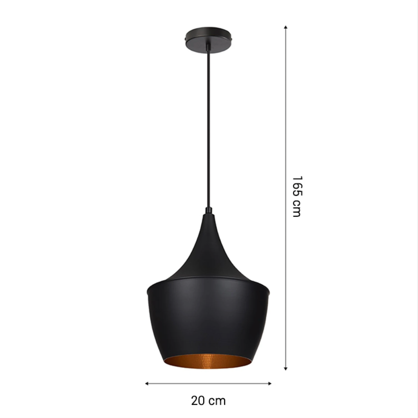 Lámpara Colgante Geisha II negro