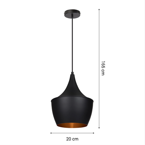 Lámpara Colgante Geisha II negro