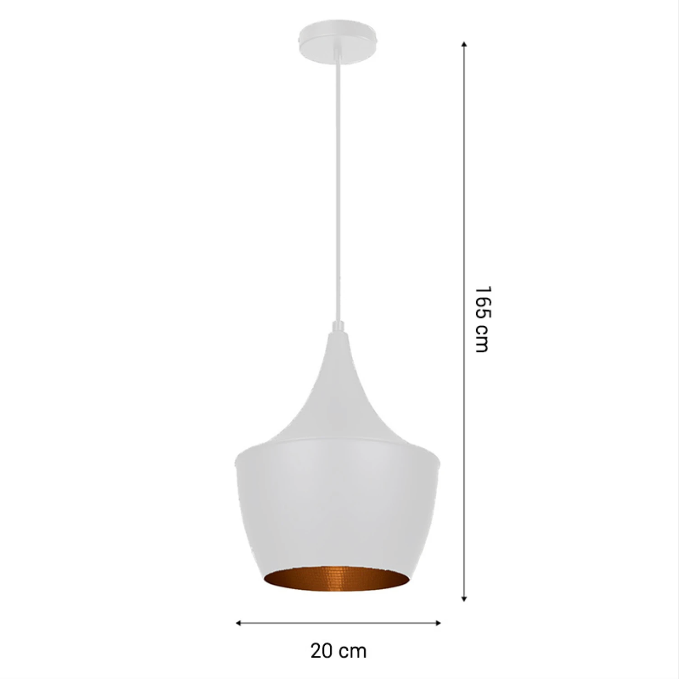 Lámpara Colgante Geisha II blanco