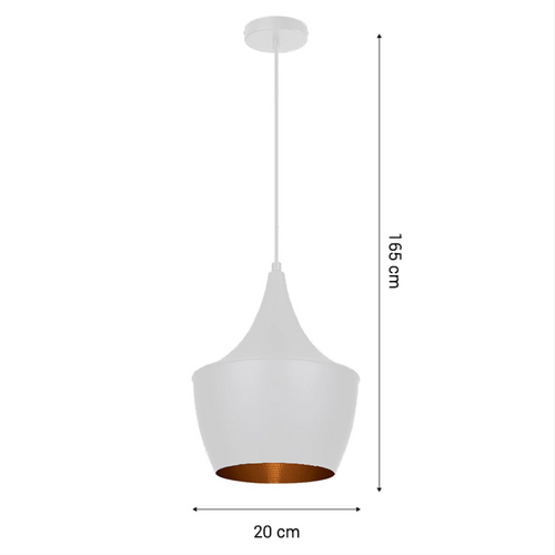 Lámpara Colgante Geisha II blanco