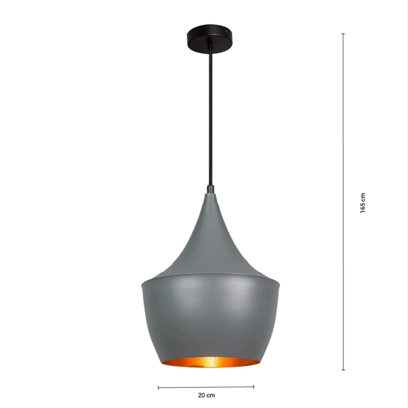 Lámpara Colgante Geisha II gris