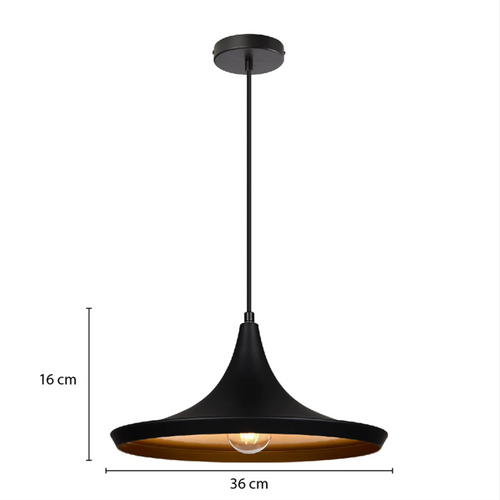 Lámpara Colgante Geisha III negro