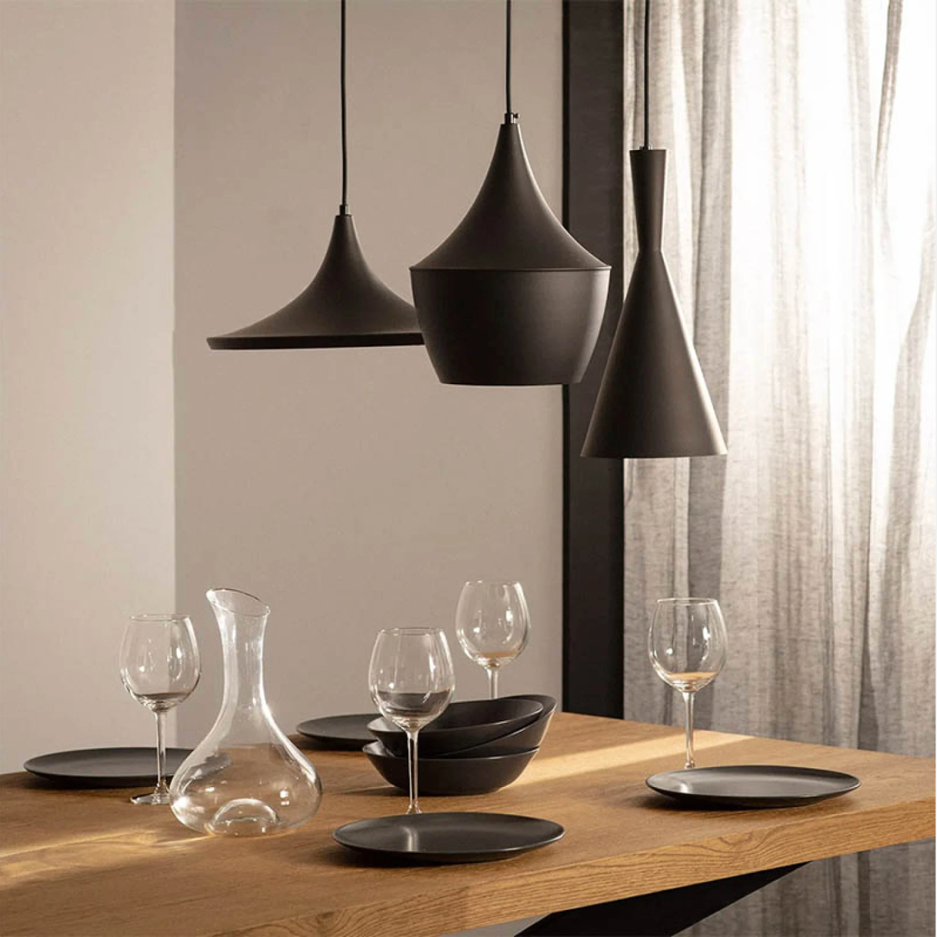 Lámparas Colgantes Geisha IV negro