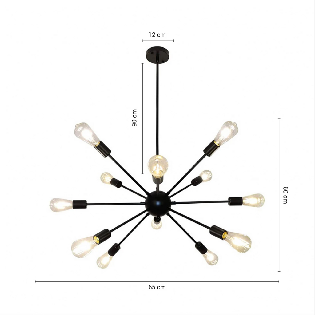 Lámpara Colgante Tropea negro