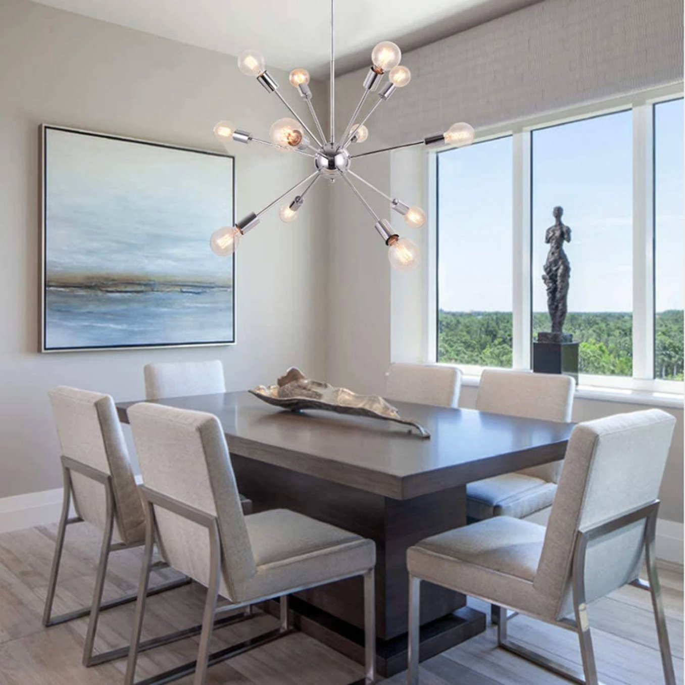 Lámpara Colgante Tropea cromo