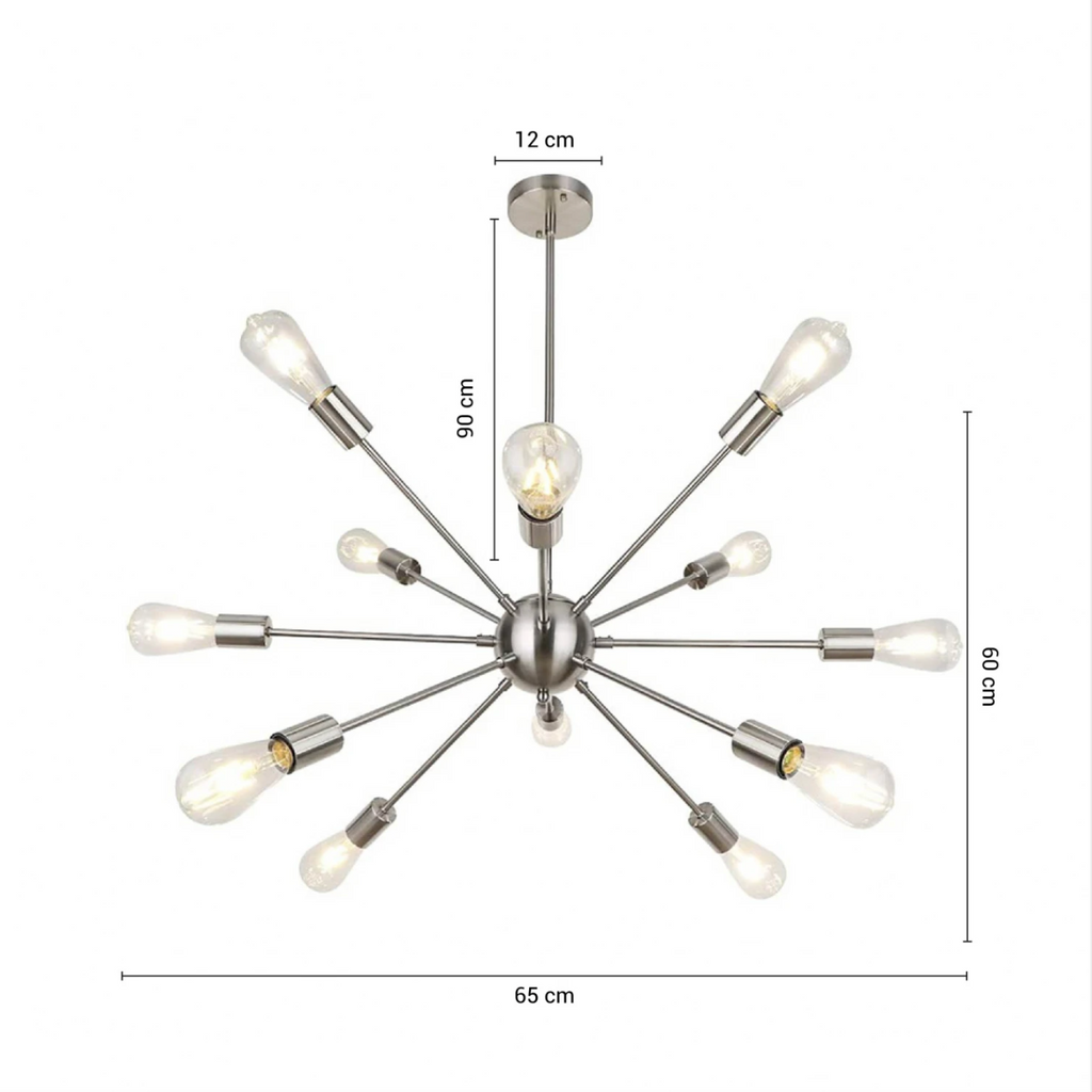 Lámpara Colgante Tropea cromo