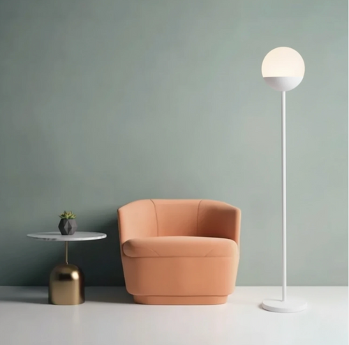 Lámpara de Pie Miami Blanca