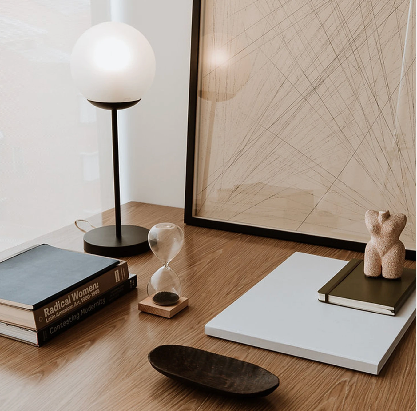 Lámpara de Mesa Miami Negra