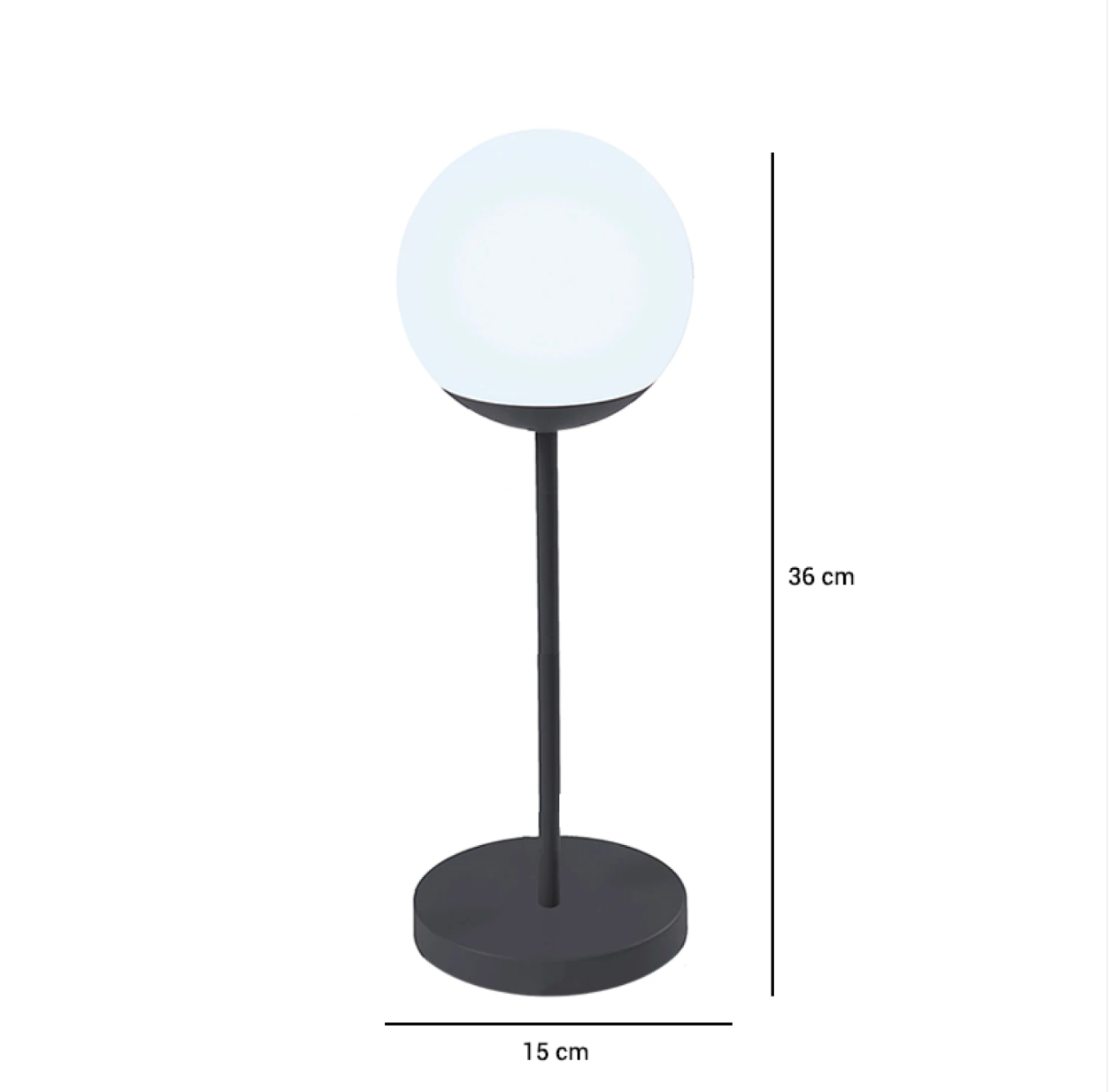 Lámpara de Mesa Miami Negra