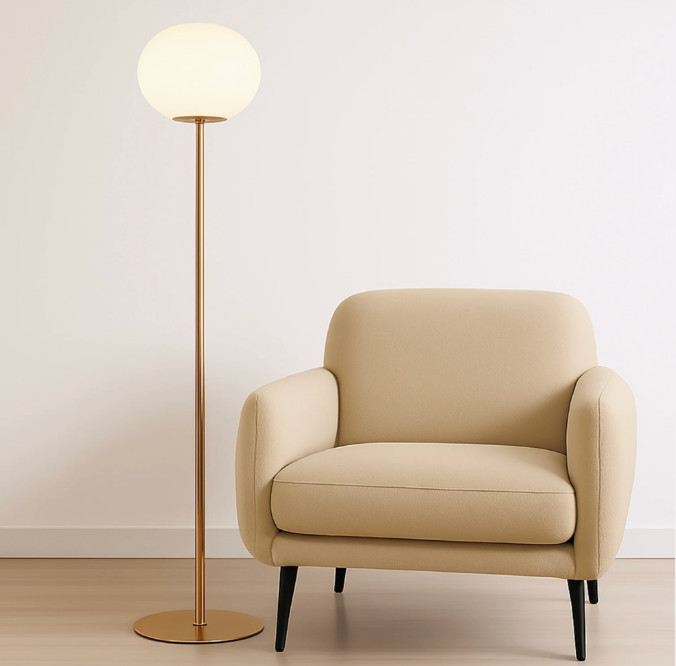 Lámpara de Pie Pireo Oro