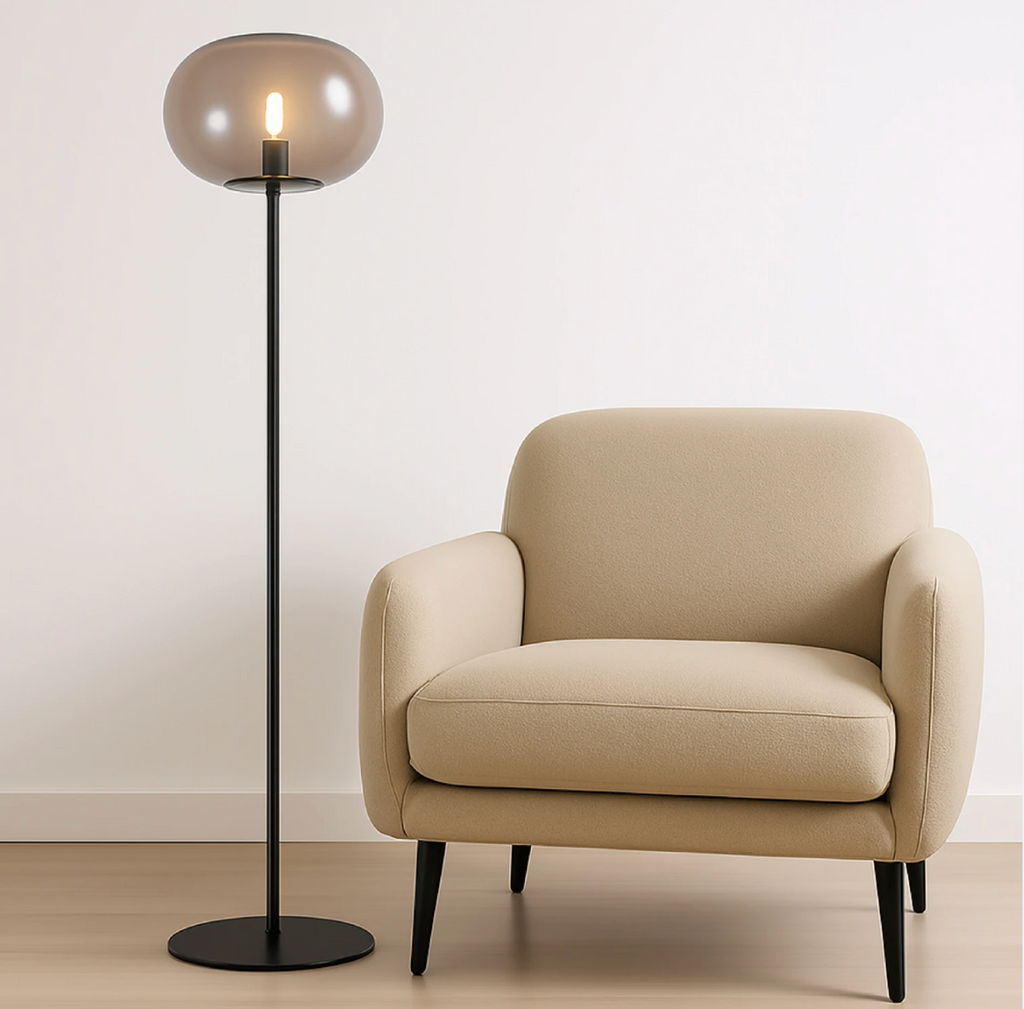 Lámpara de Pie Pireo Negra