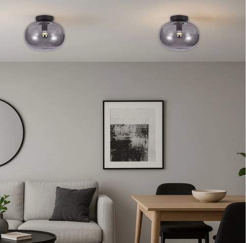 Aplique de Techo Pireo Negro