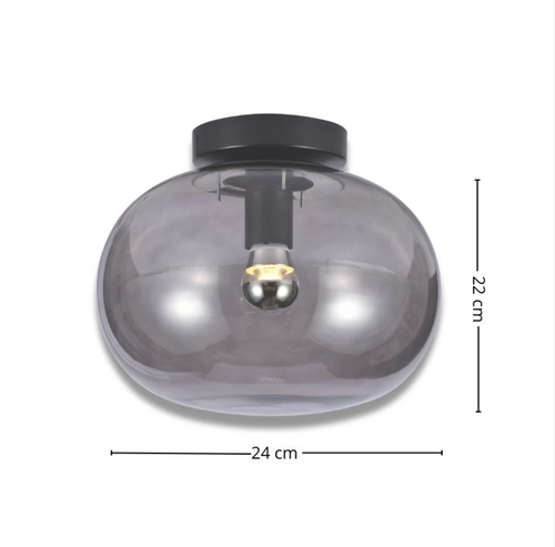 Aplique de Techo Pireo Negro